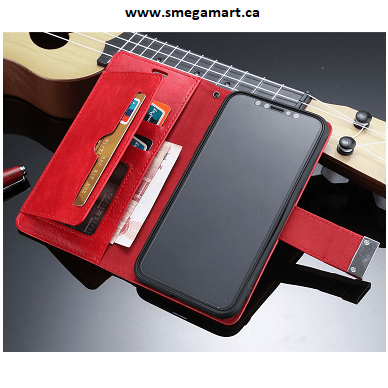 Buy Samsung Note 8 PU Leather Wallet Case - Red Online