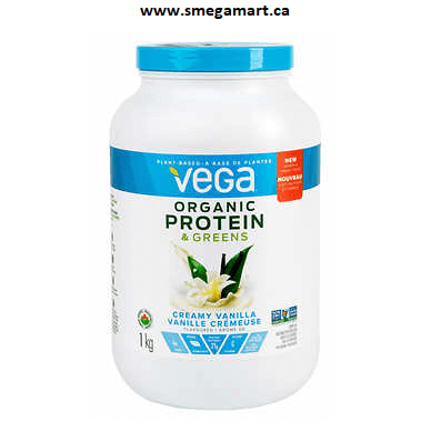 Buy Vega Organic Proteins & Greens (1kg) - Creamy Vanilla Online