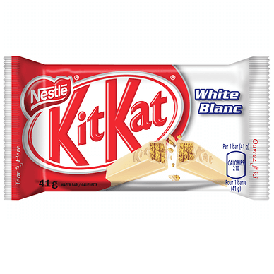 Buy Kit Kat White Chocolate Wafer Bars - 24 X 41g Box Online