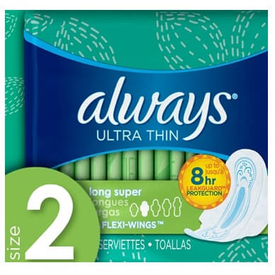 Buy Always Ultra Thin Size 2 Super Pads With Wings Online