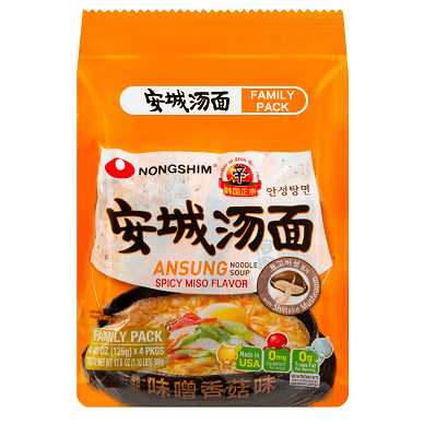Buy Ansung Spicy Miso Flavour Noodle Soup Online