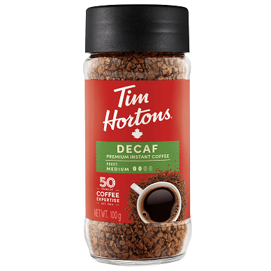 Buy Tim Hortons Decaf Premium Instant Coffee Online