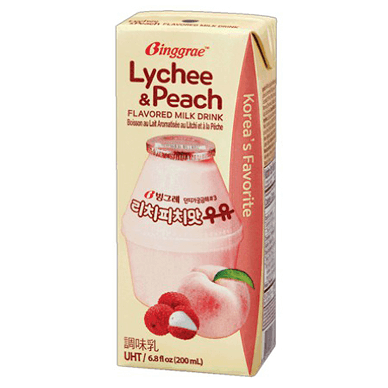 Buy Lychee & Peach Flavoured Milk (6 x 200ml) Online