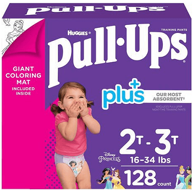 Buy Huggies Pull-Ups Plus Training Pants Girl (2T-3T) Online