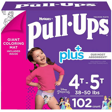 Buy Huggies Pull-Ups Plus Training Pants Girl (4T-5T) Online