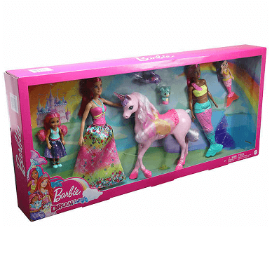 Buy Barbie Dreamtopia Gift Set - Princess, Mermaid, Unicorn & Pets Online