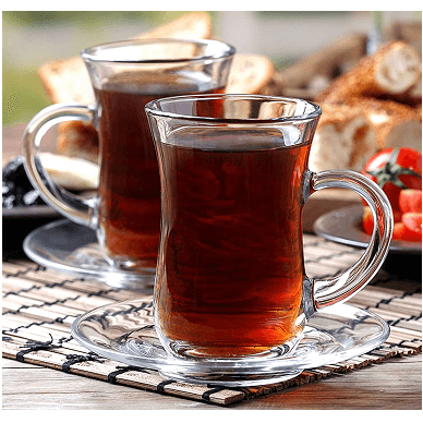 Buy Turkish Glasses/Cups With Saucers, 12-piece Set Online