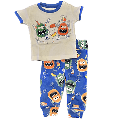 Baby Monster Short-Sleeve Pajamas