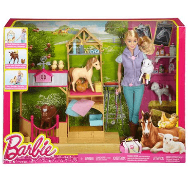 Buy Barbie Farm Vet Doll & Playset