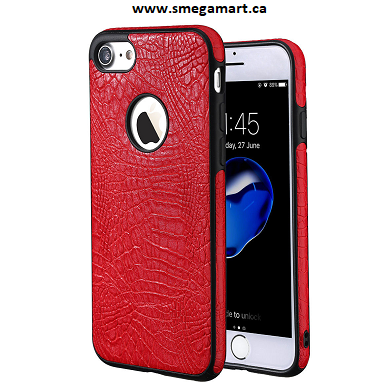 iPhone 7 Red PU Leather Cell Phone Case