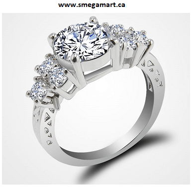 Buy Lab-Created White Sapphire Ring Online