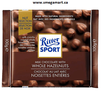 Buy Ritter Sport Milk Chocolate With Whole Hazelnuts (10x100g) Online
