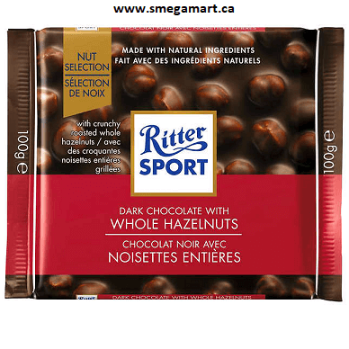 Buy Ritter Sport Dark Chocolate With Whole Hazelnuts (10x100g) Online