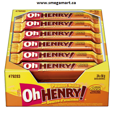 Buy Oh Henry Peanut Butter 24 X 58g Box Online