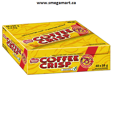 Buy Coffee Crisp Chocolate Bars - 48 × 50g Box Online