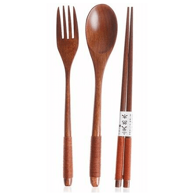 Buy Japanese Wooden Utensils Set - Coffee Online