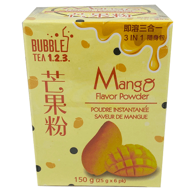 Buy Bubble Tea 1.2.3 Mango Flavor Powder Online