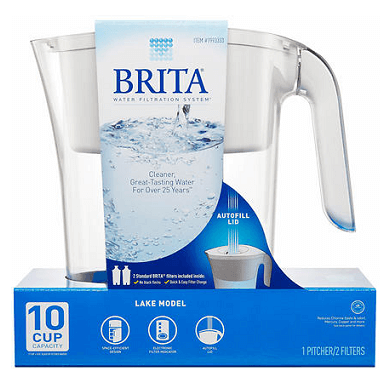 Buy Brita Lake 2.4 L (10-cup) Pitcher With 2 Filters Online