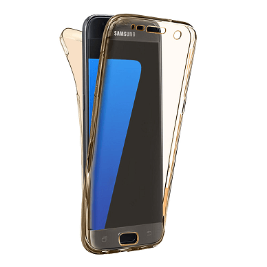Buy Samsung S8+ - Full 360° Silicone Case - Gold Online
