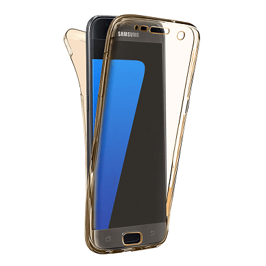 Buy Samsung S8 - Full 360° Silicone Case - Gold Online