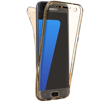 Buy Samsung S7 - Full 360° Silicone Case - Gold Online