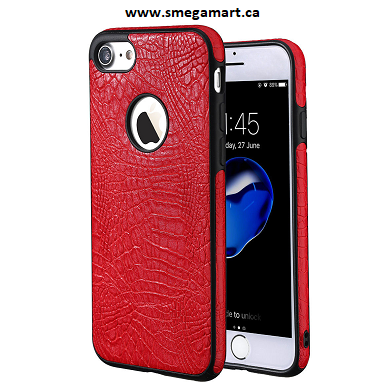 Buy iPhone 7 Plus / 8 Plus Red PU Leather Cell Phone Case Online