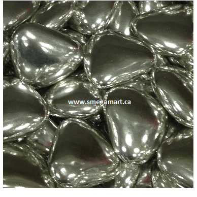 Buy Silver Confetti Hearts Candy Online