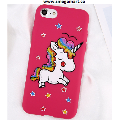 Buy iPhone 7 - Hot Pink Soft Cell Phone Case - Unicorn Design Online