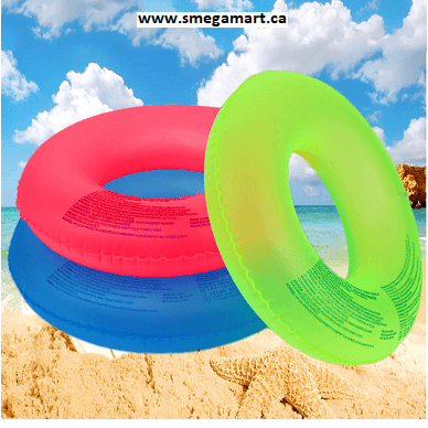 Buy Inflatable Neon Green Swim Floating Ring - 32 Online