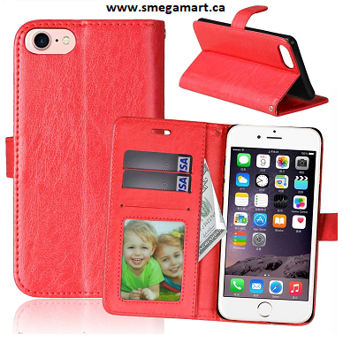 Buy iPhone 7 Wallet Case - Red Online
