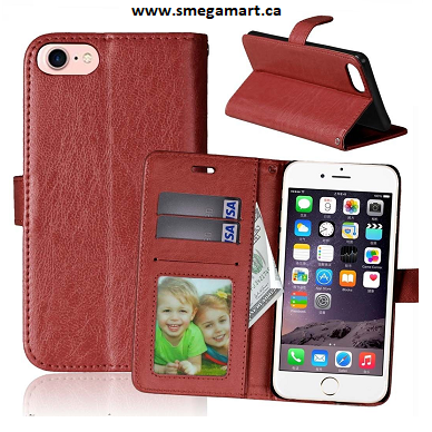 Buy iPhone 7 Plus / 8 Plus Wallet Case - Brown Online