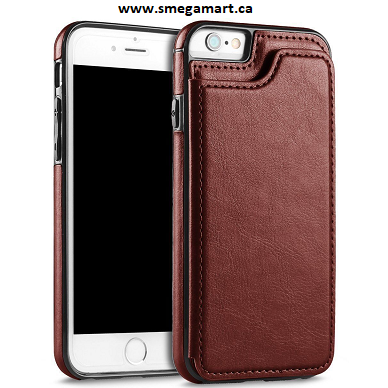 Buy iPhone 7 / 8 Brown PU Leather Wallet Case Online