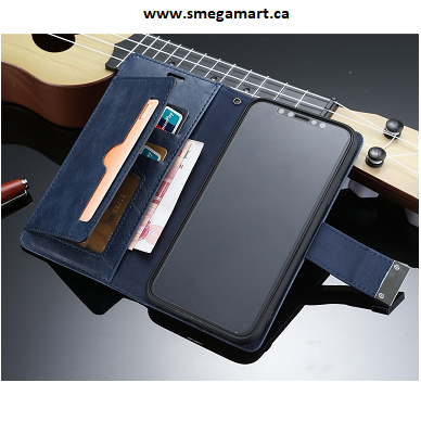 Buy iPhone 7 Plus / 8 Plus PU Leather Wallet Case - Navy Online